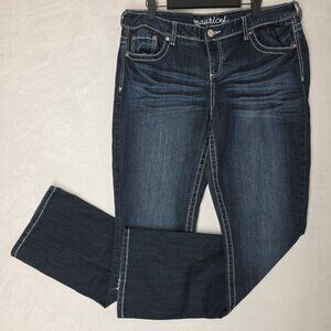 Maurices Womens Scarlett Straight Leg Jeans Blue Size  13/14 SHORT Indigo *Read*